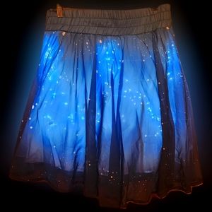 Think Geek Twinkling Lights Skirt. Actually lights up!, Size Large